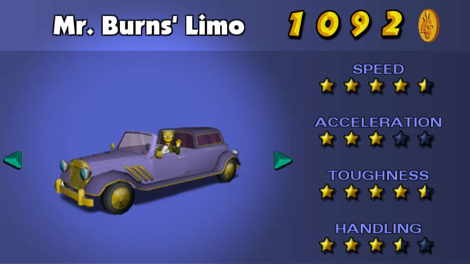 Mr Burns Limo
